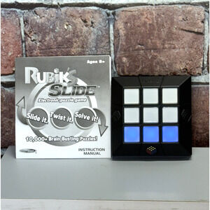 Rubik's Slide Electronic Puzzle‎ Game TechnoSource 2010 Brain Teaser w Manual